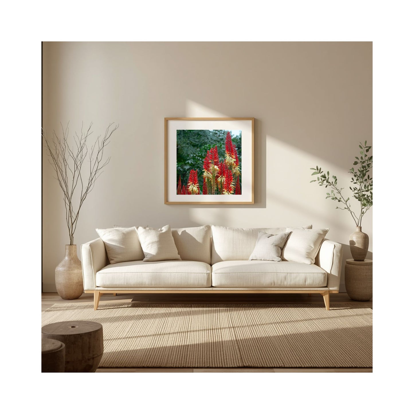 Torch Garden — Kniphofia Botanical Fine Art Print