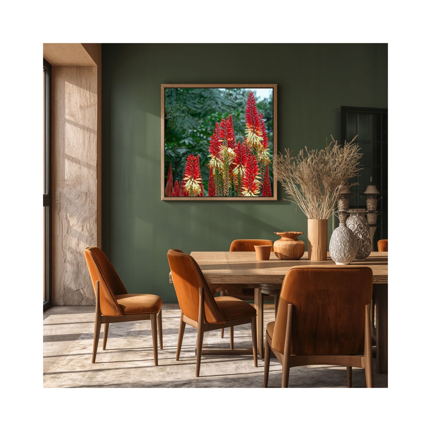 Torch Garden — Kniphofia Botanical Fine Art Print